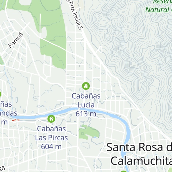 Map of Cabañas Lucia