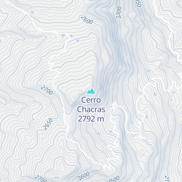 Map of Cerro Chacras
