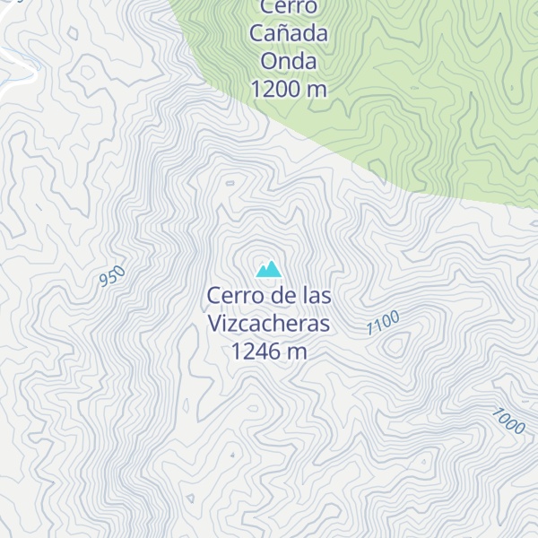 Map of Cerro de las Vizcacheras