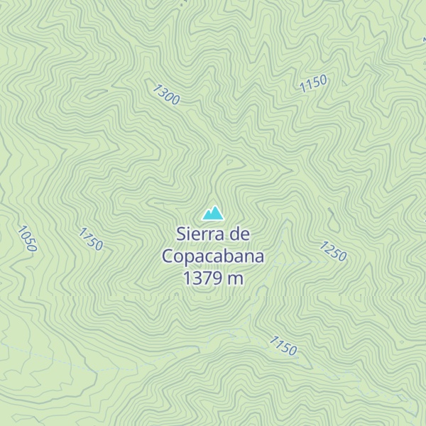 Map of Sierra de Copacabana