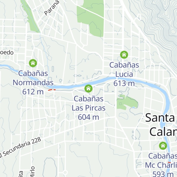Map of Cabañas Las Pircas