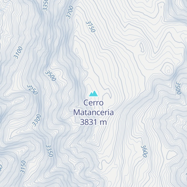 Map of Cerro Matanceria