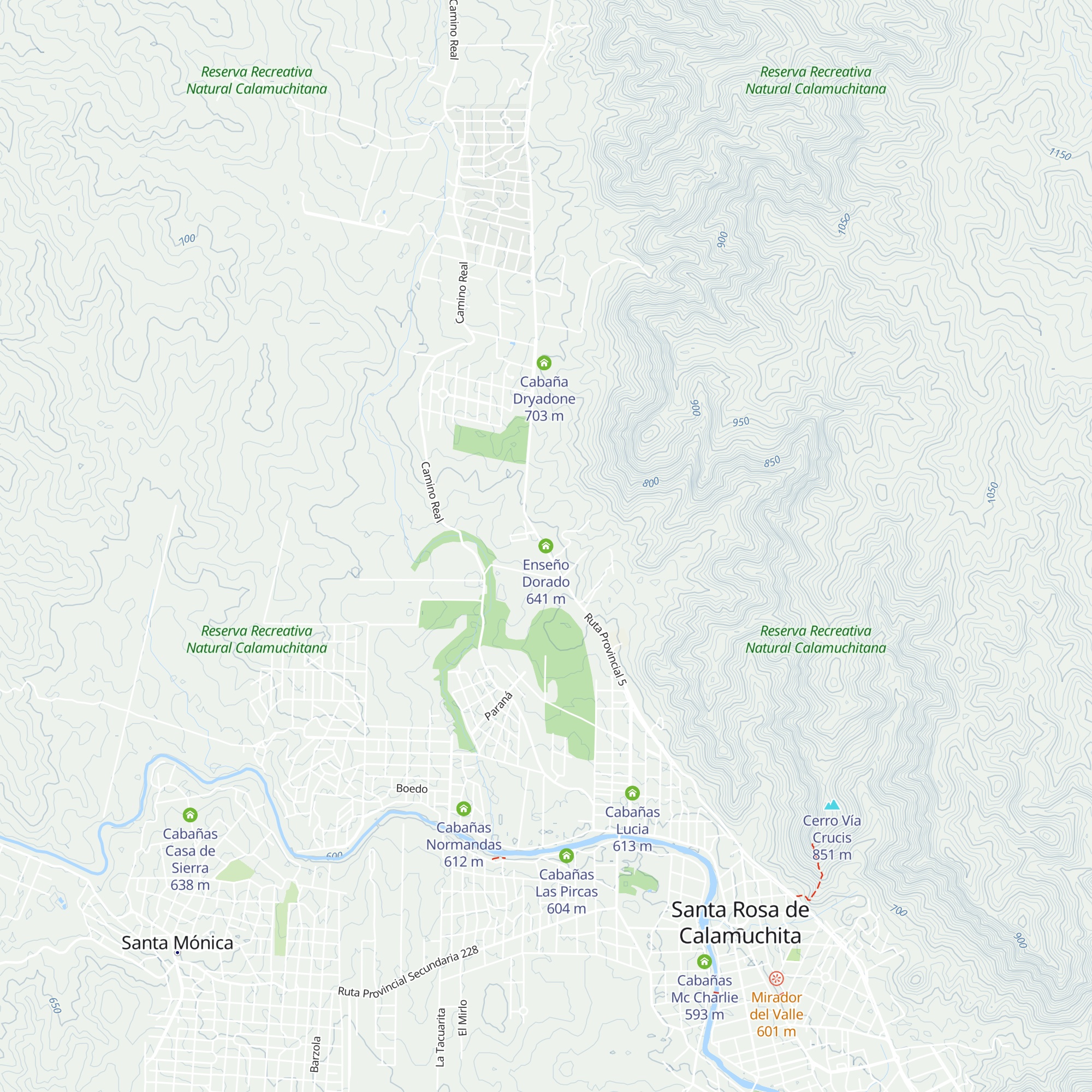 Enseño Dorado map