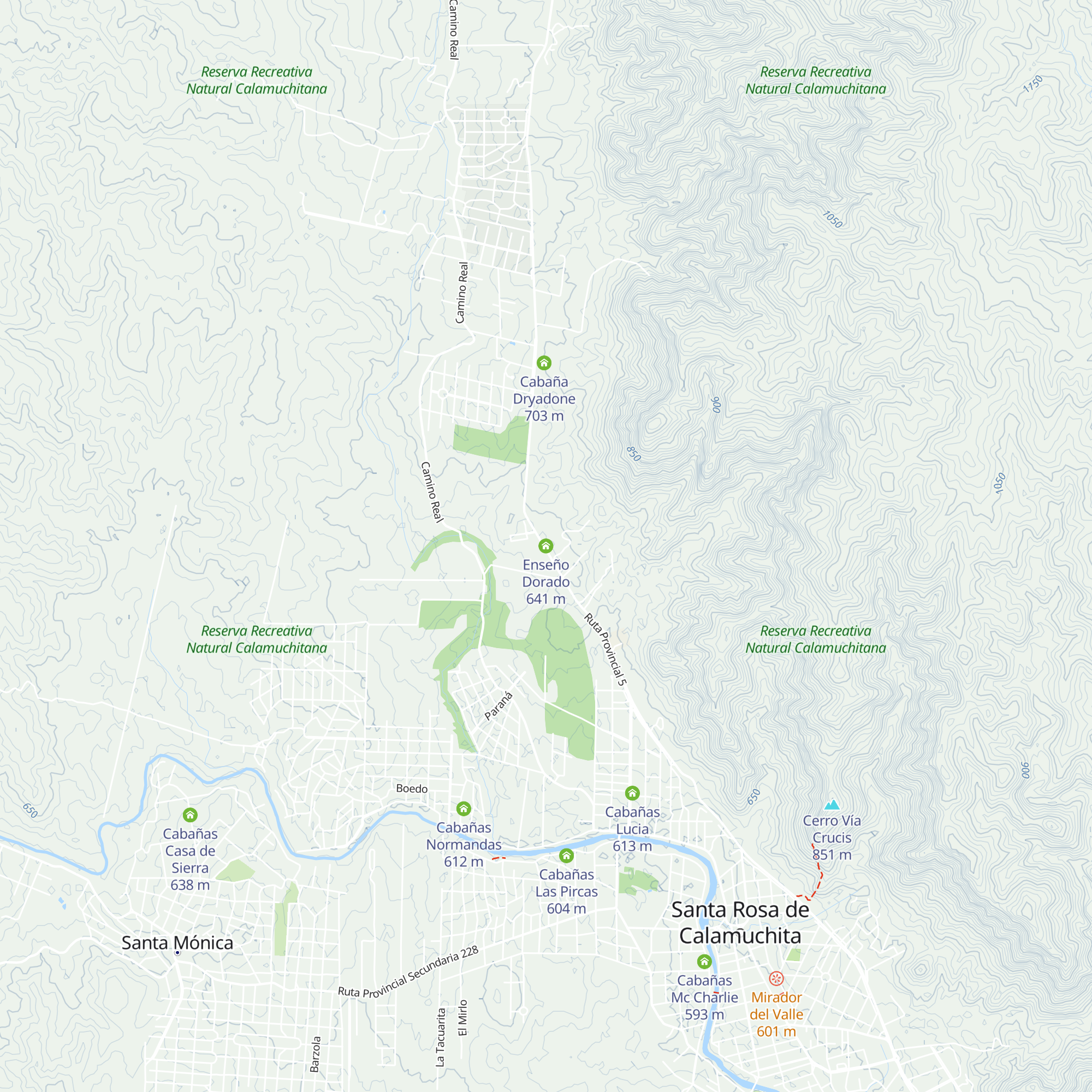 Enseño Dorado map