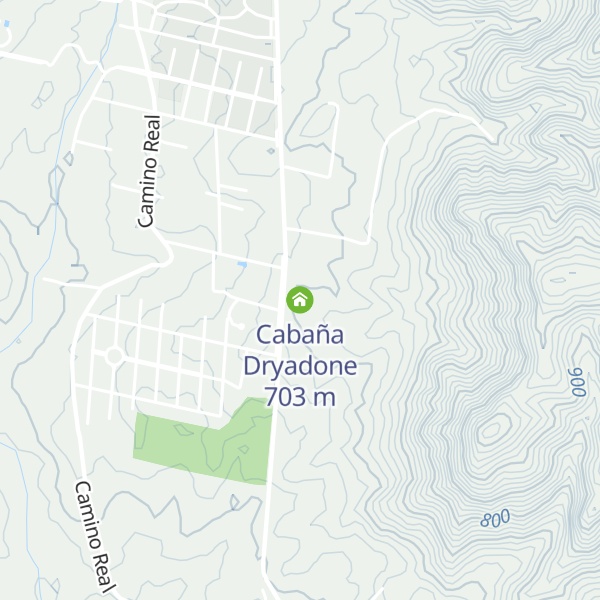 Map of Cabaña Dryadone