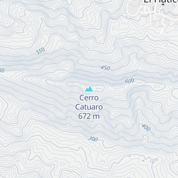 Map of Cerro Catuaro