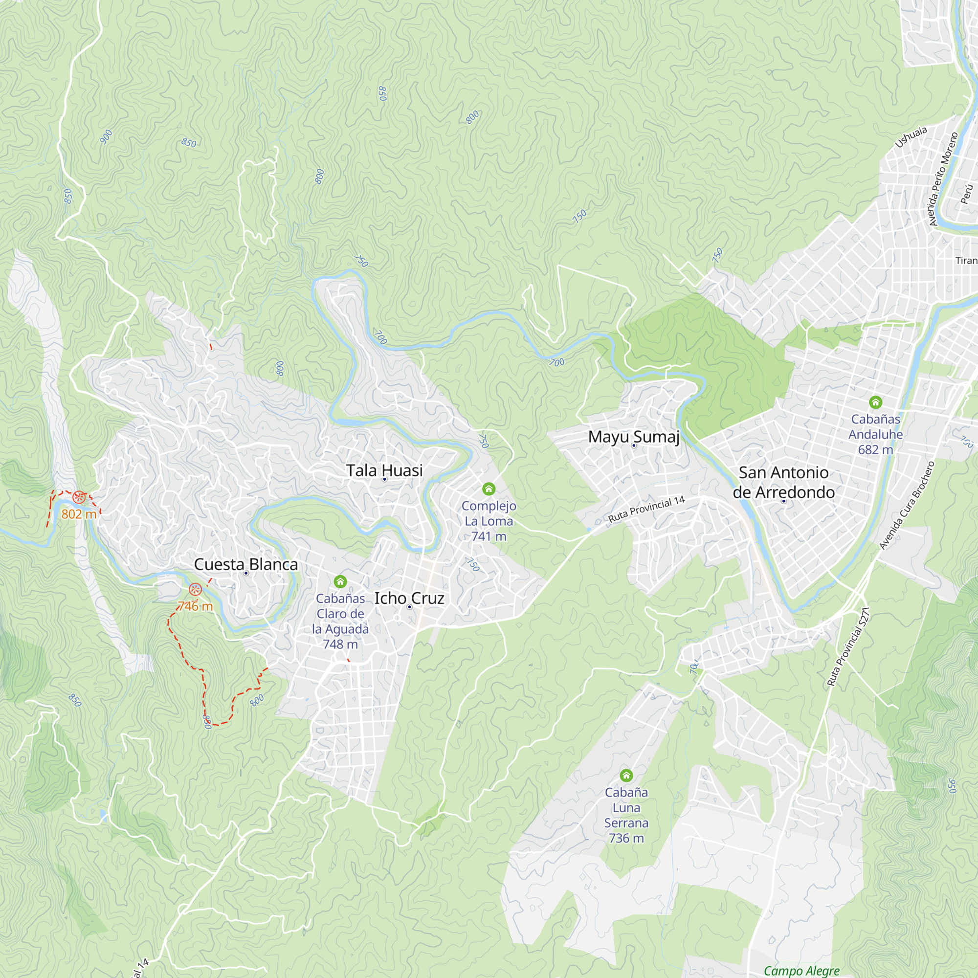 Complejo La Loma map