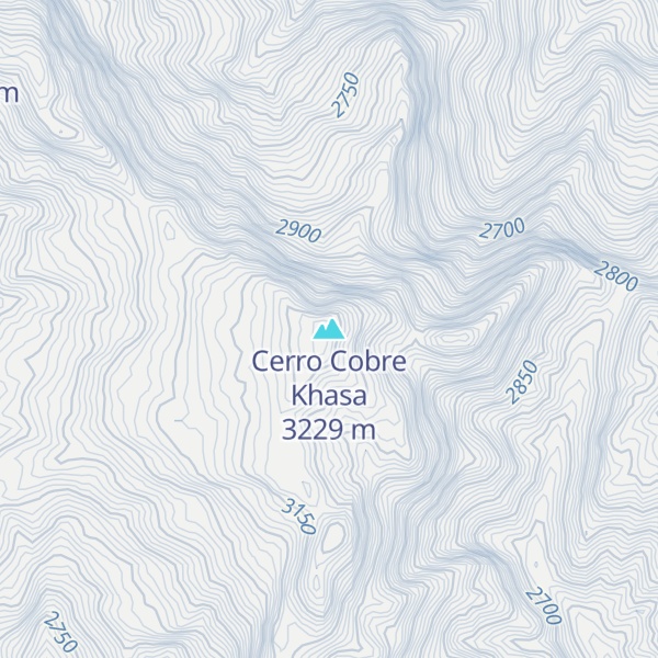 Map of Cerro Cobre Khasa