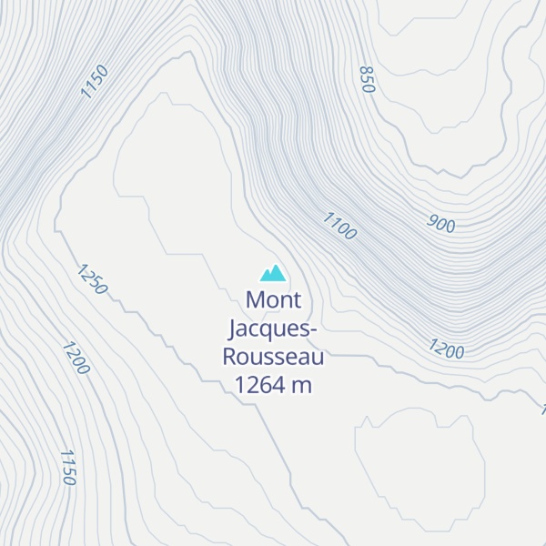 Map of Mont Jacques-Rousseau