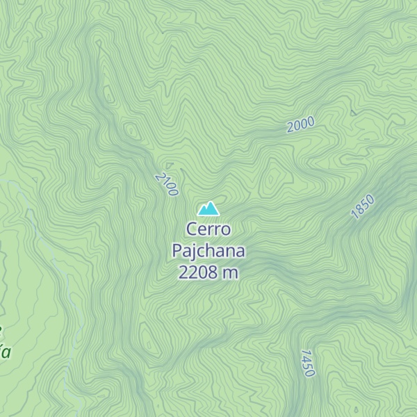 Map of Cerro Pajchana