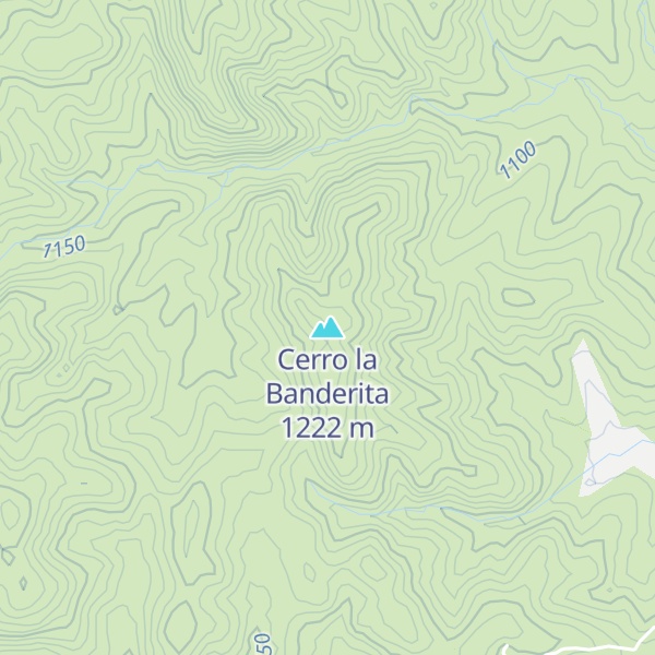 Map of Cerro la Banderita