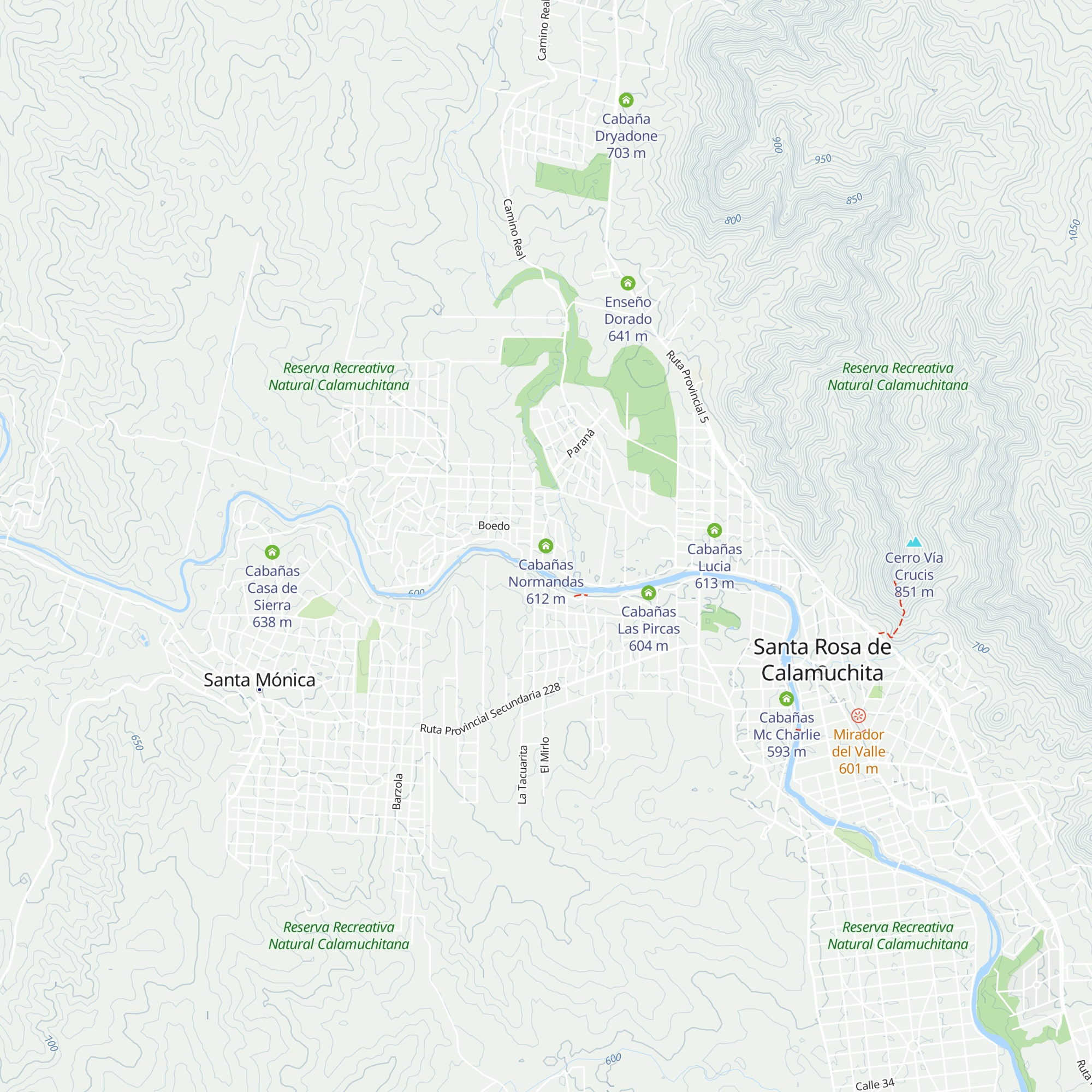 Cabañas Normandas map