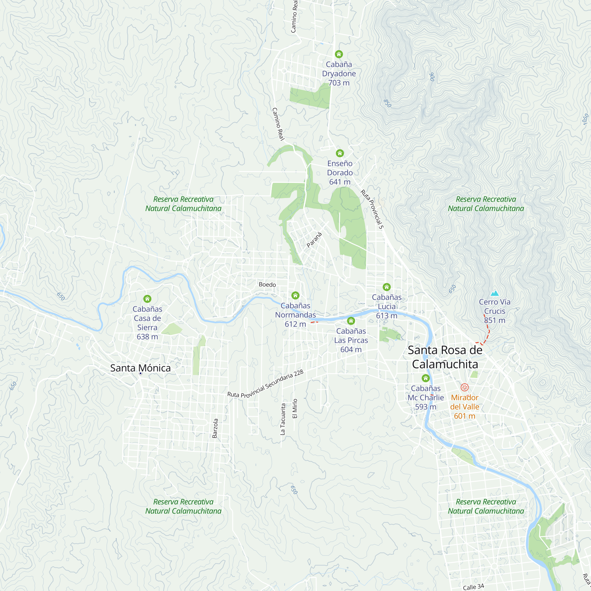 Cabañas Normandas map