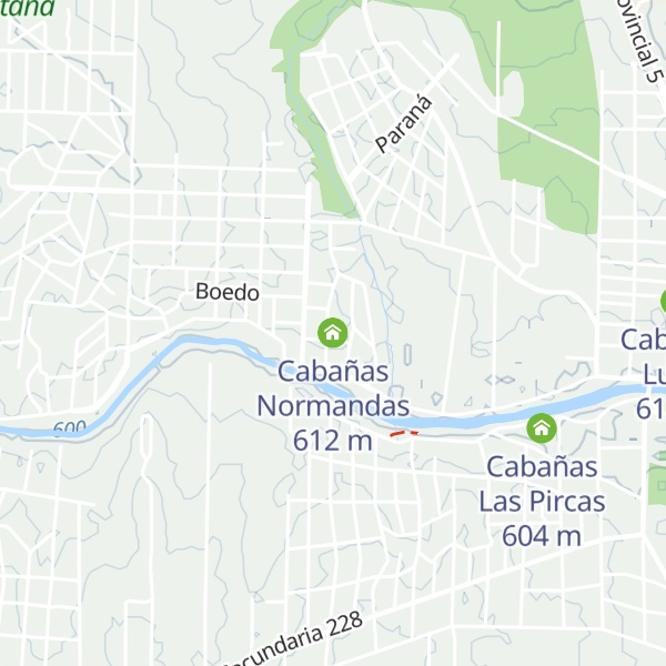 Map of Cabañas Normandas