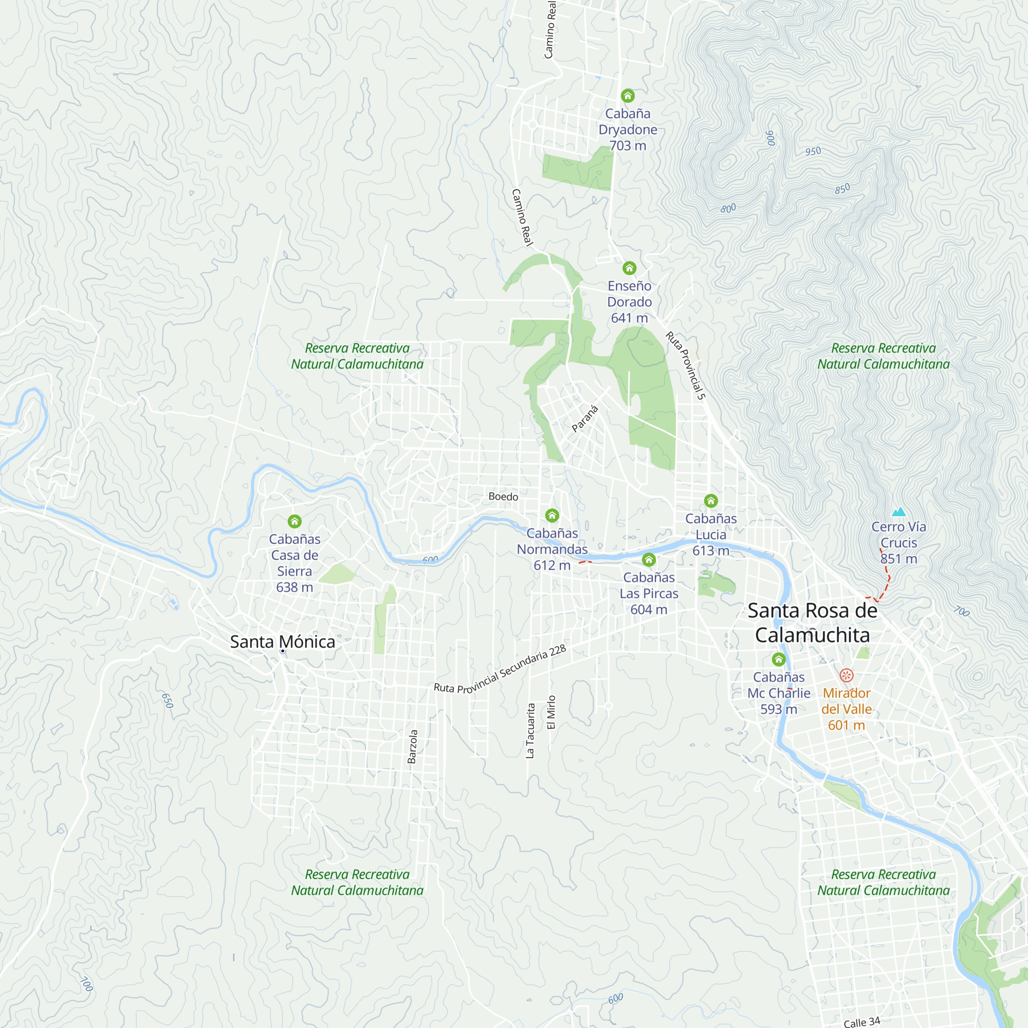Cabañas Quimei map