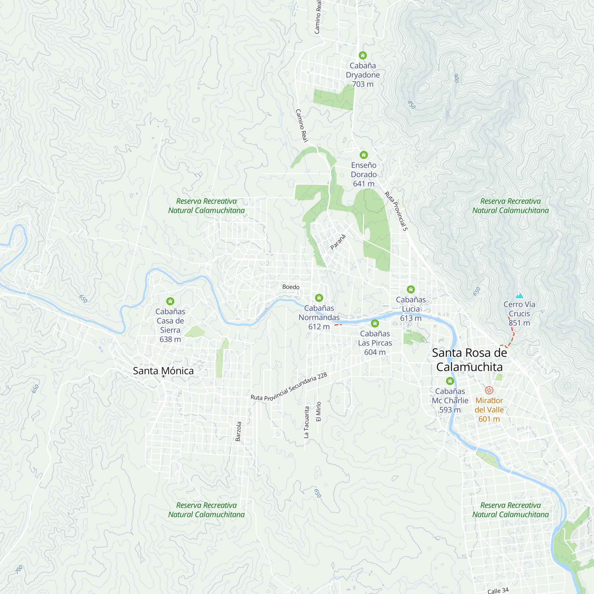 Cabañas Quimei map