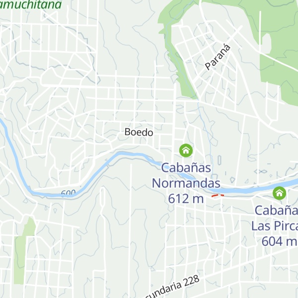 Map of Cabañas Quimei