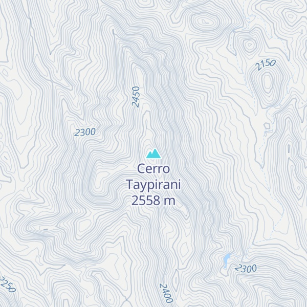 Map of Cerro Taypirani