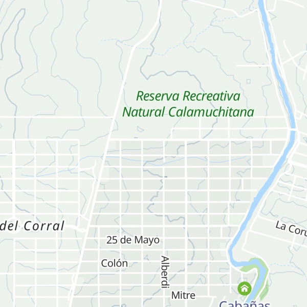 Map of Cabañas del Rosario