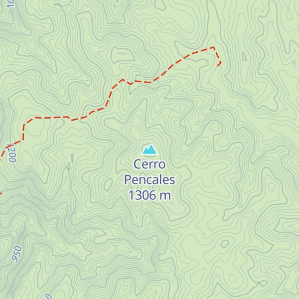 Map of Cerro Pencales
