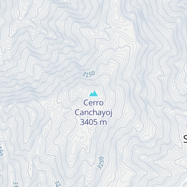 Map of Cerro Canchayoj