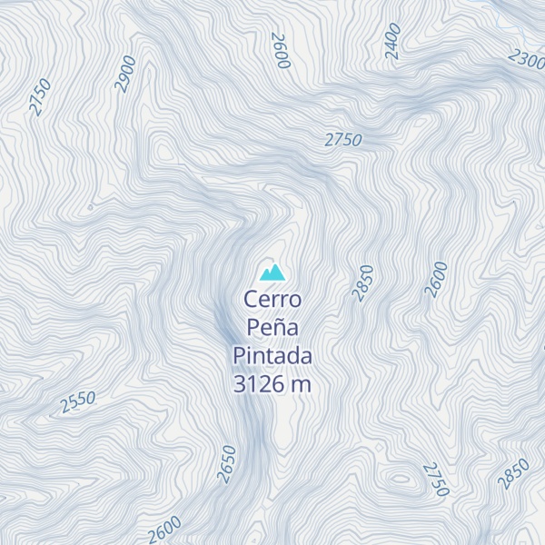 Map of Cerro Peña Pintada