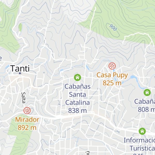 Map of Cabañas Santa Catalina