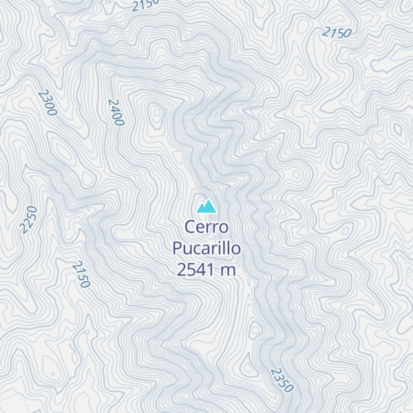 Map of Cerro Pucarillo