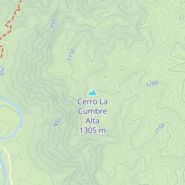 Map of Cerro La Cumbre Alta