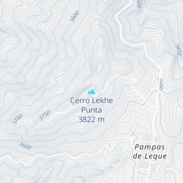 Map of Cerro Lekhe Punta