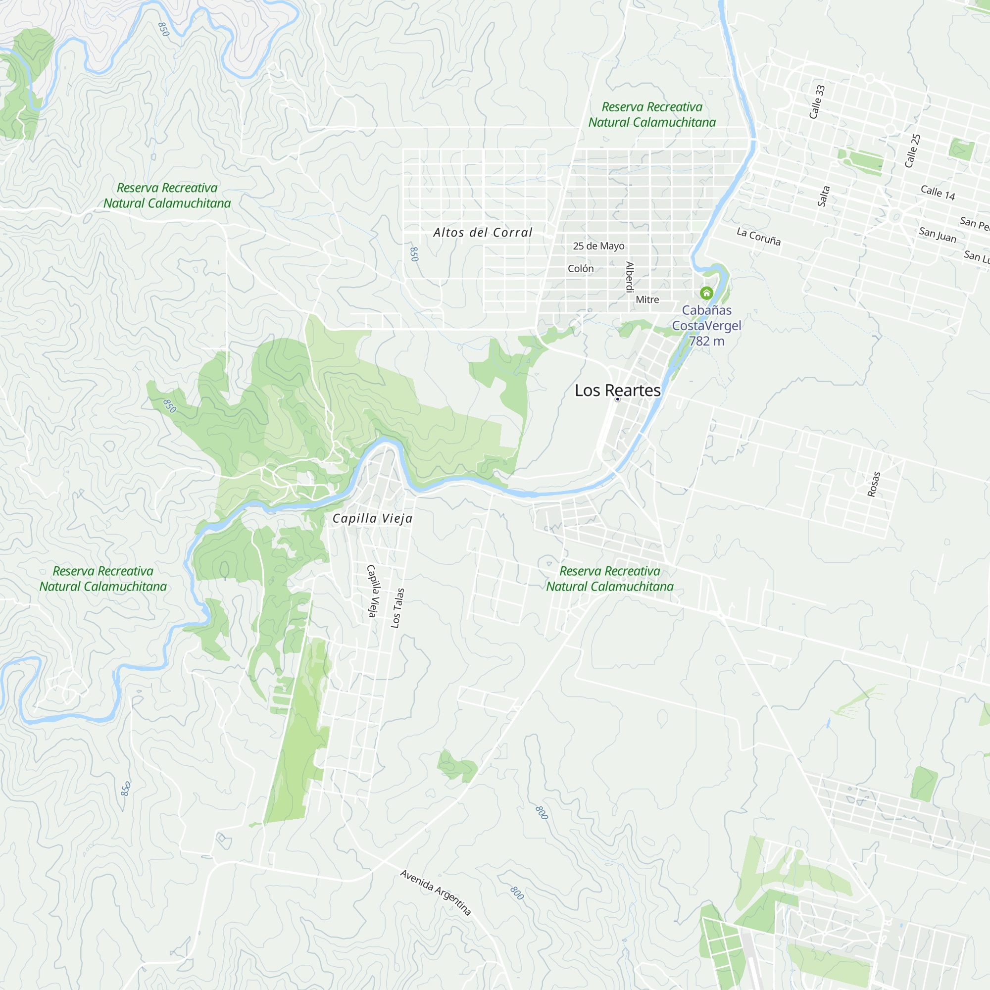 Cabañas El Aguacero map