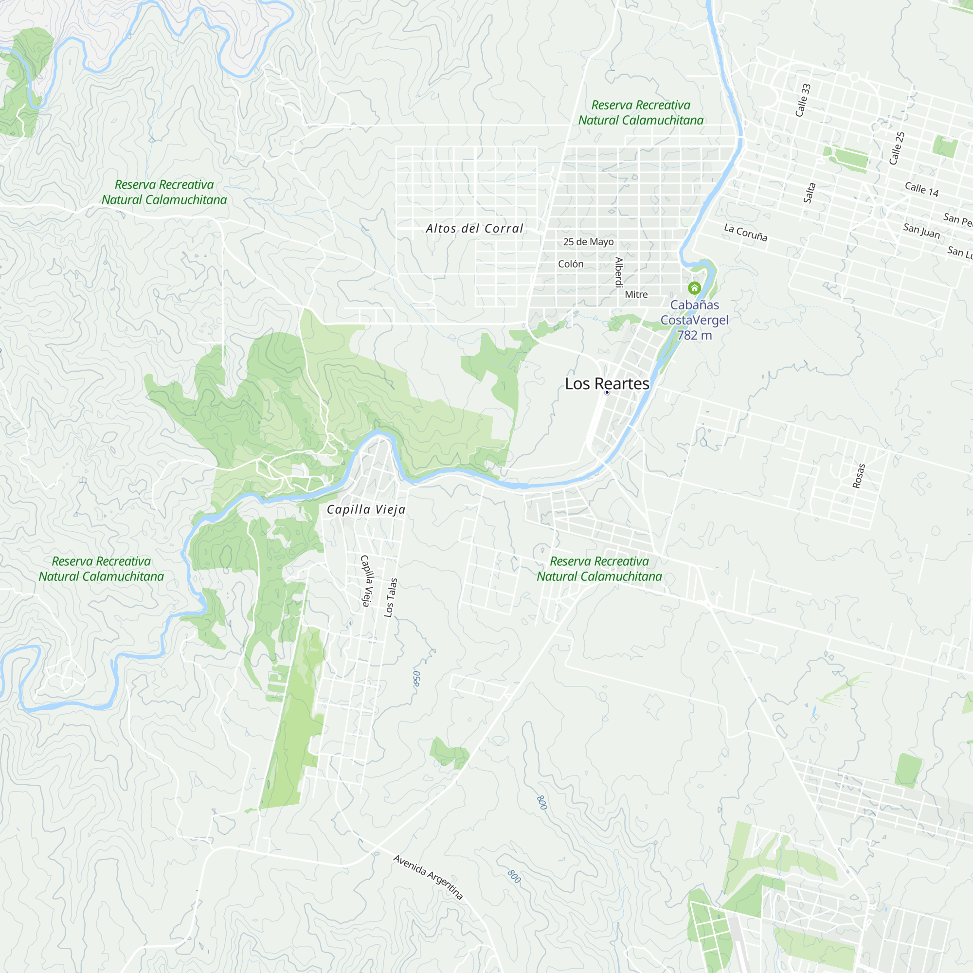 Cabañas El Aguacero map