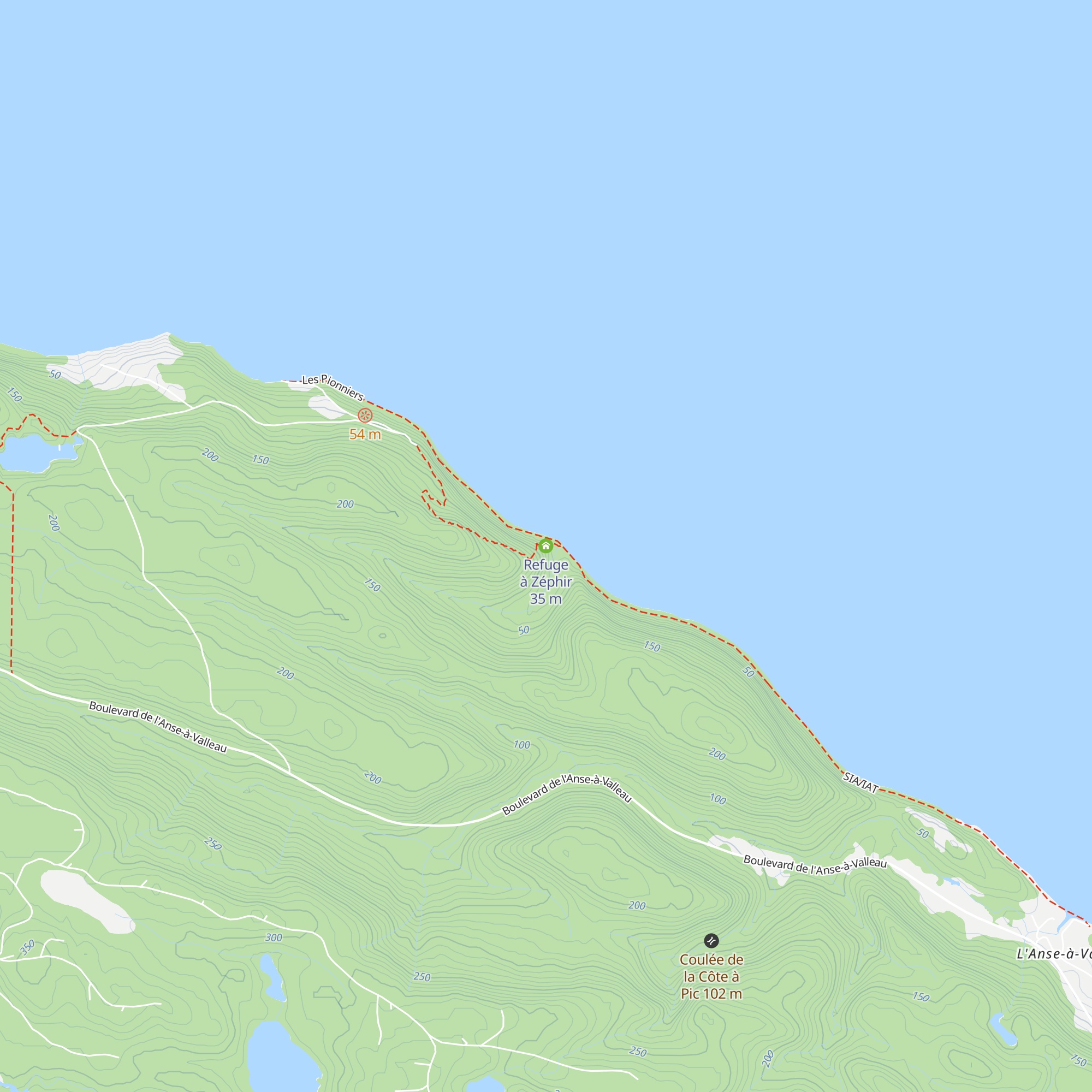 Refuge à Zéphir map