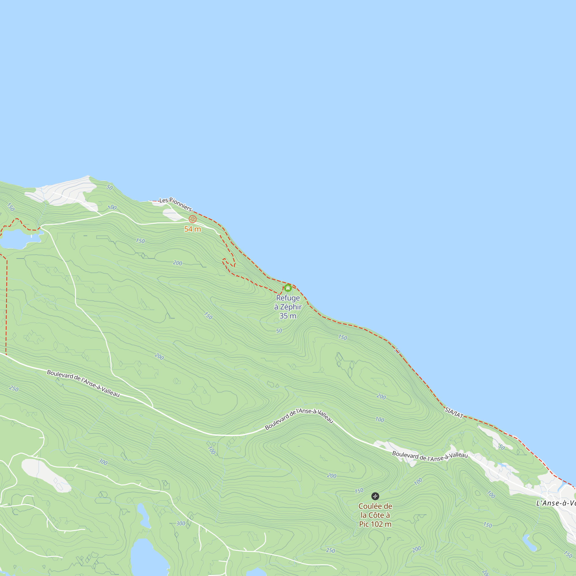 Refuge à Zéphir map