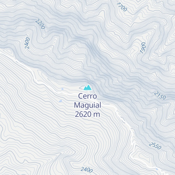 Map of Cerro Maguial