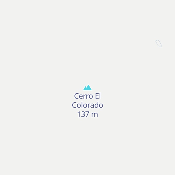 Map of Cerro El Colorado