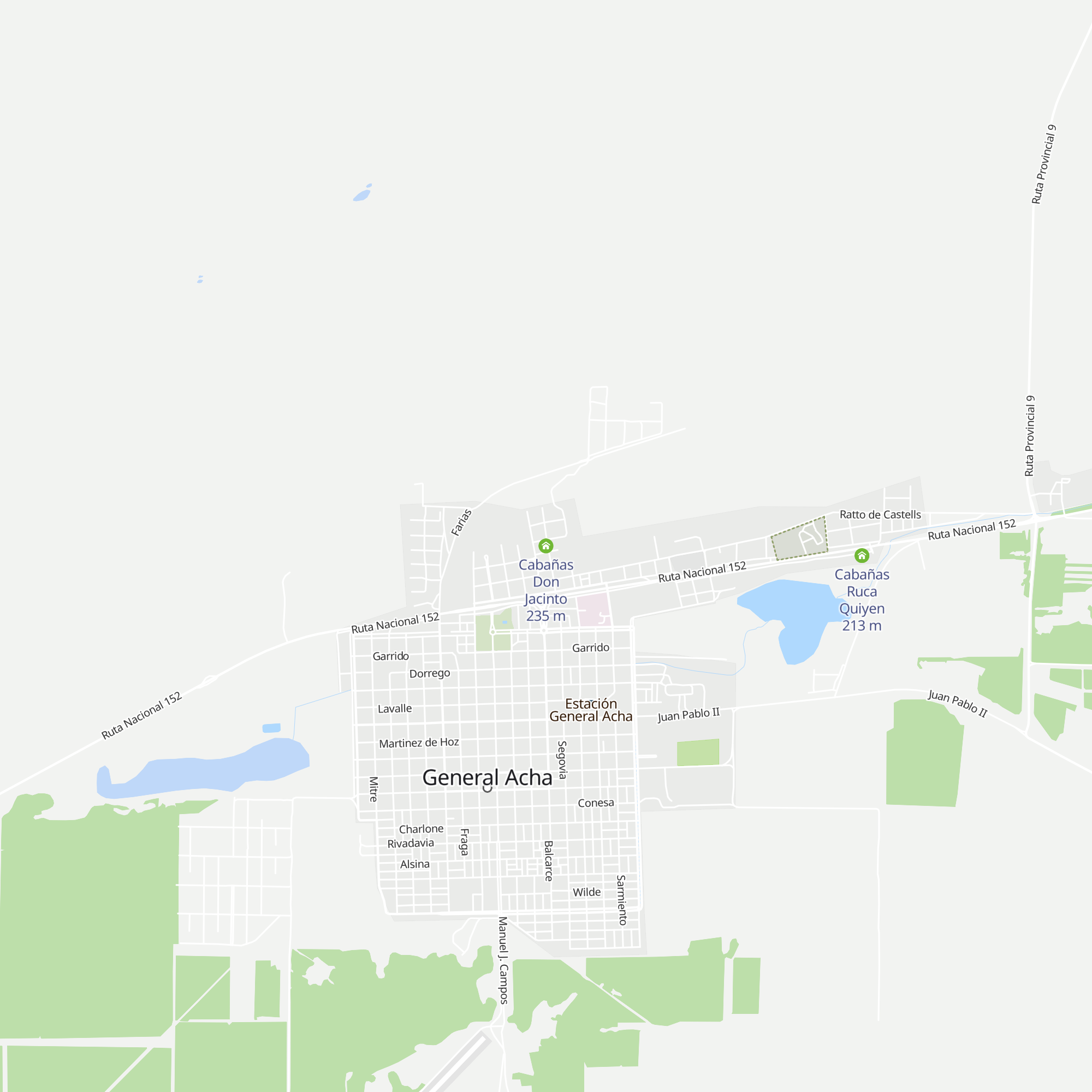 Cabañas Don Jacinto map