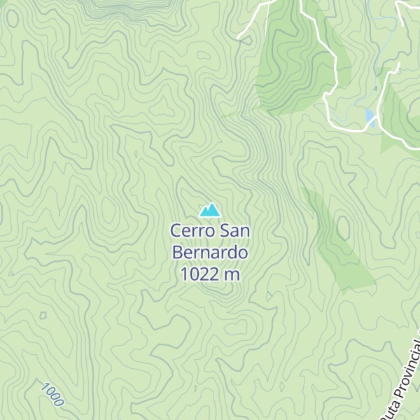 Map of Cerro San Bernardo