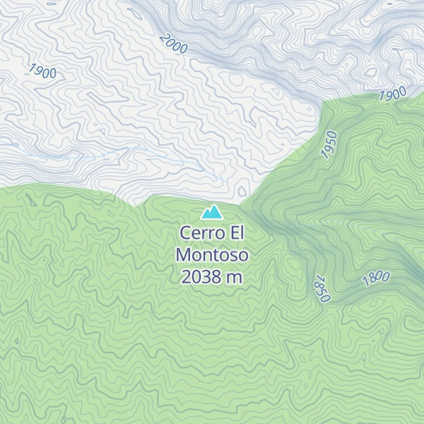 Map of Cerro El Montoso