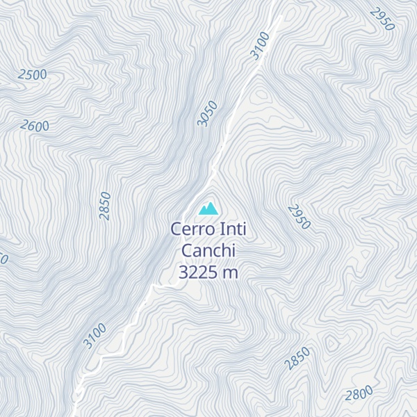 Map of Cerro Inti Canchi