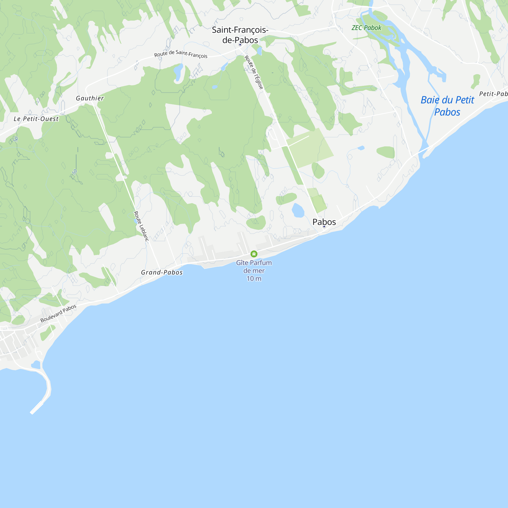 Gîte Parfum de mer map