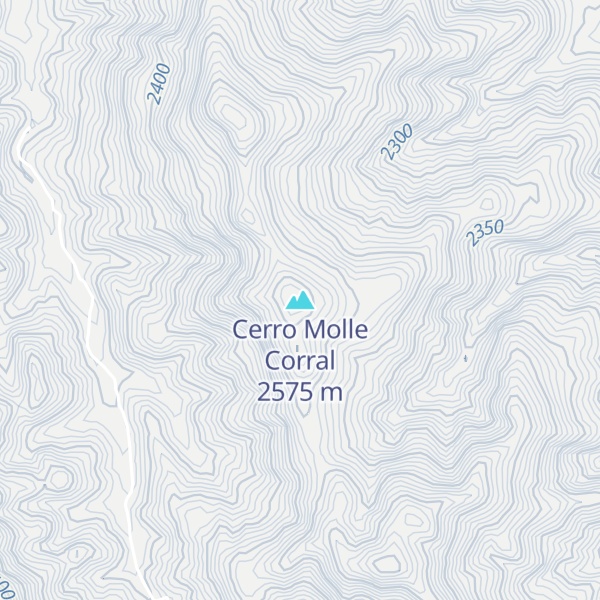 Map of Cerro Molle Corral