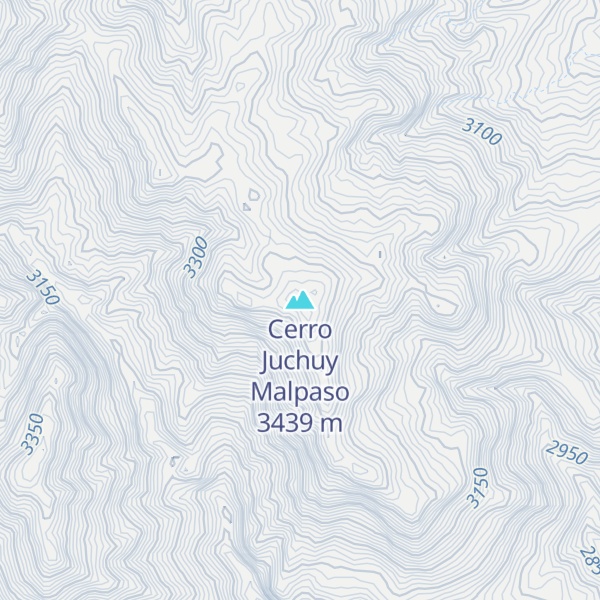 Map of Cerro Juchuy Malpaso