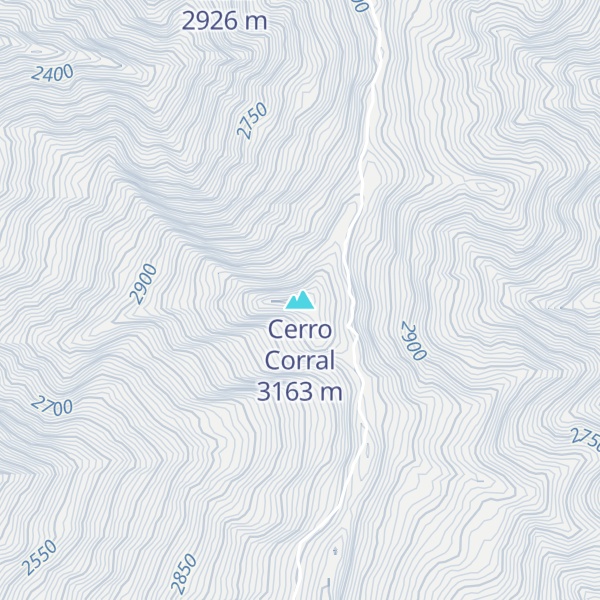 Map of Cerro Corral