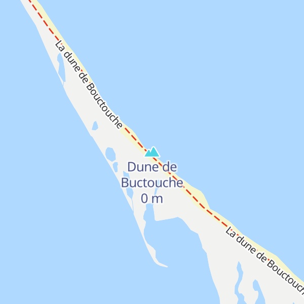 Map of Dune de Buctouche