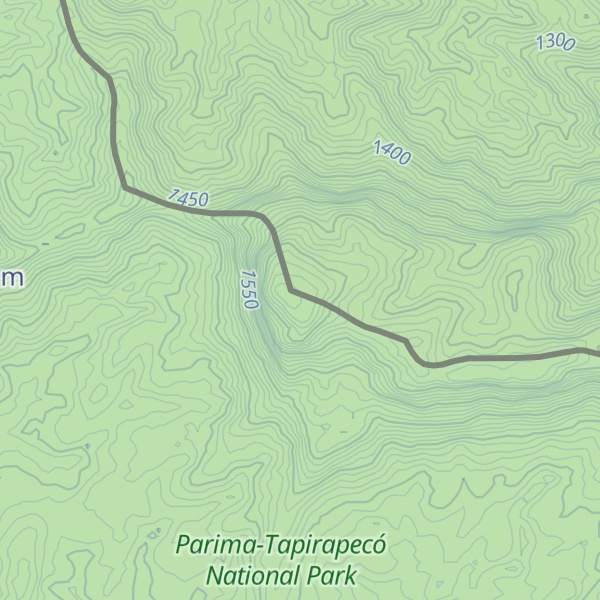 Map of Cerro Tramuaro