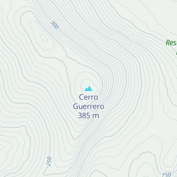 Map of Cerro Guerrero