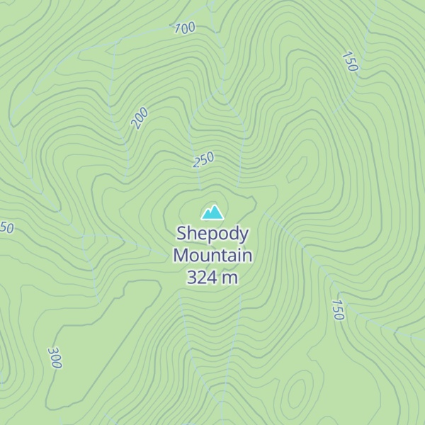 Map of Shepody Mountain