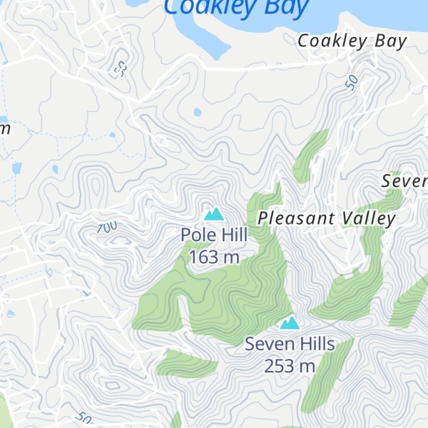 Map of Pole Hill