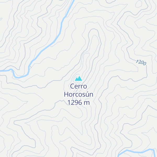 Map of Cerro Horcosún